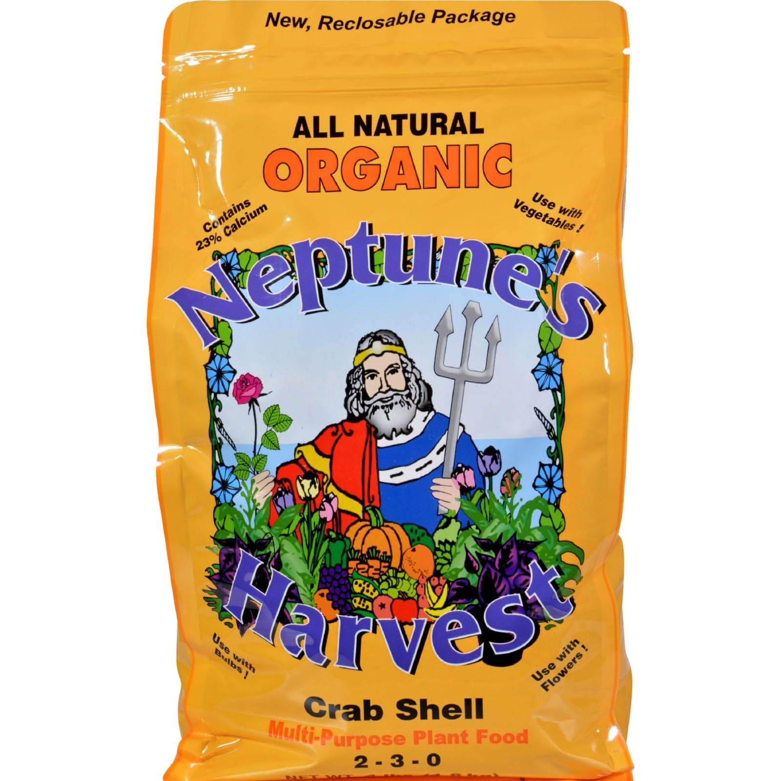 Neptune's Harvest Crab Shell Fertilizer Orange Label 4 Lb