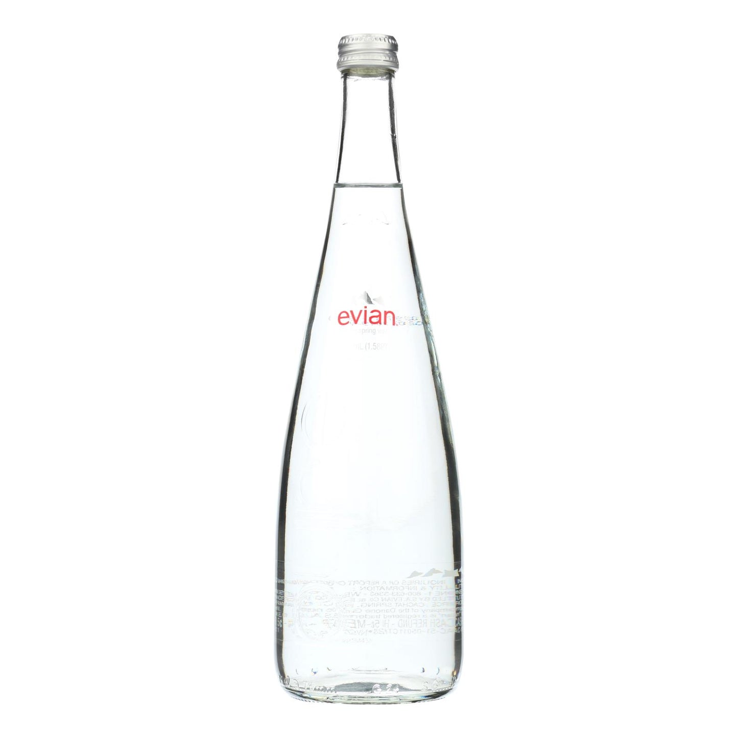 Evian Spring Water  - Case Of 12 - 25.4 Fz