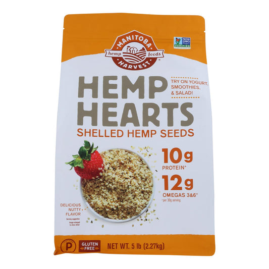 Manitoba Harvest Hemp Hearts - Shelled - 5 Lb - 1 Each