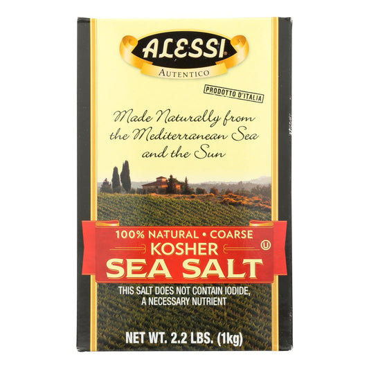 Alessi Kosher Sea Salt - Case Of 6 - 35.3 Oz