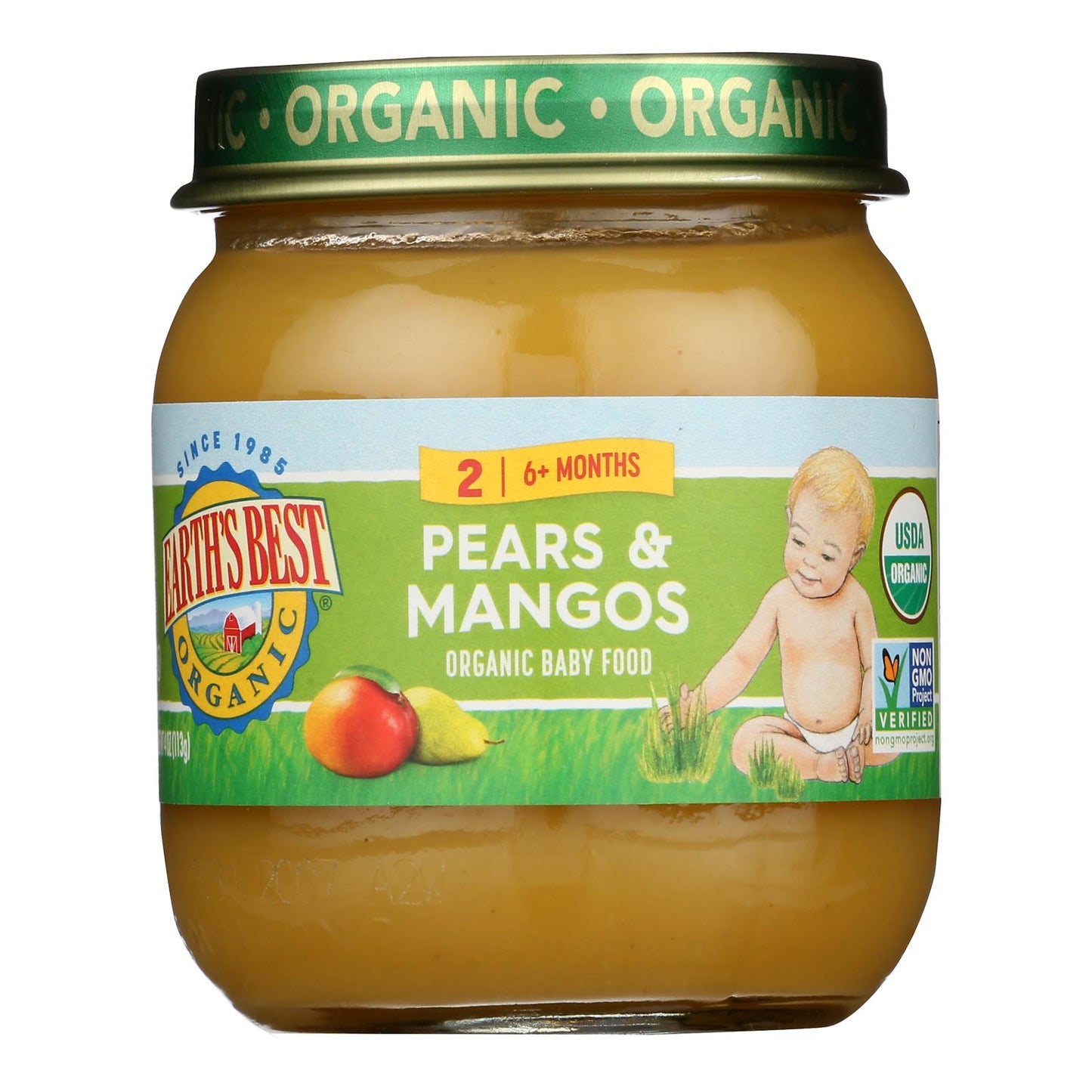 Earth's Best - Stage 2 Pears & Mangos - Case Of 10-4 Oz