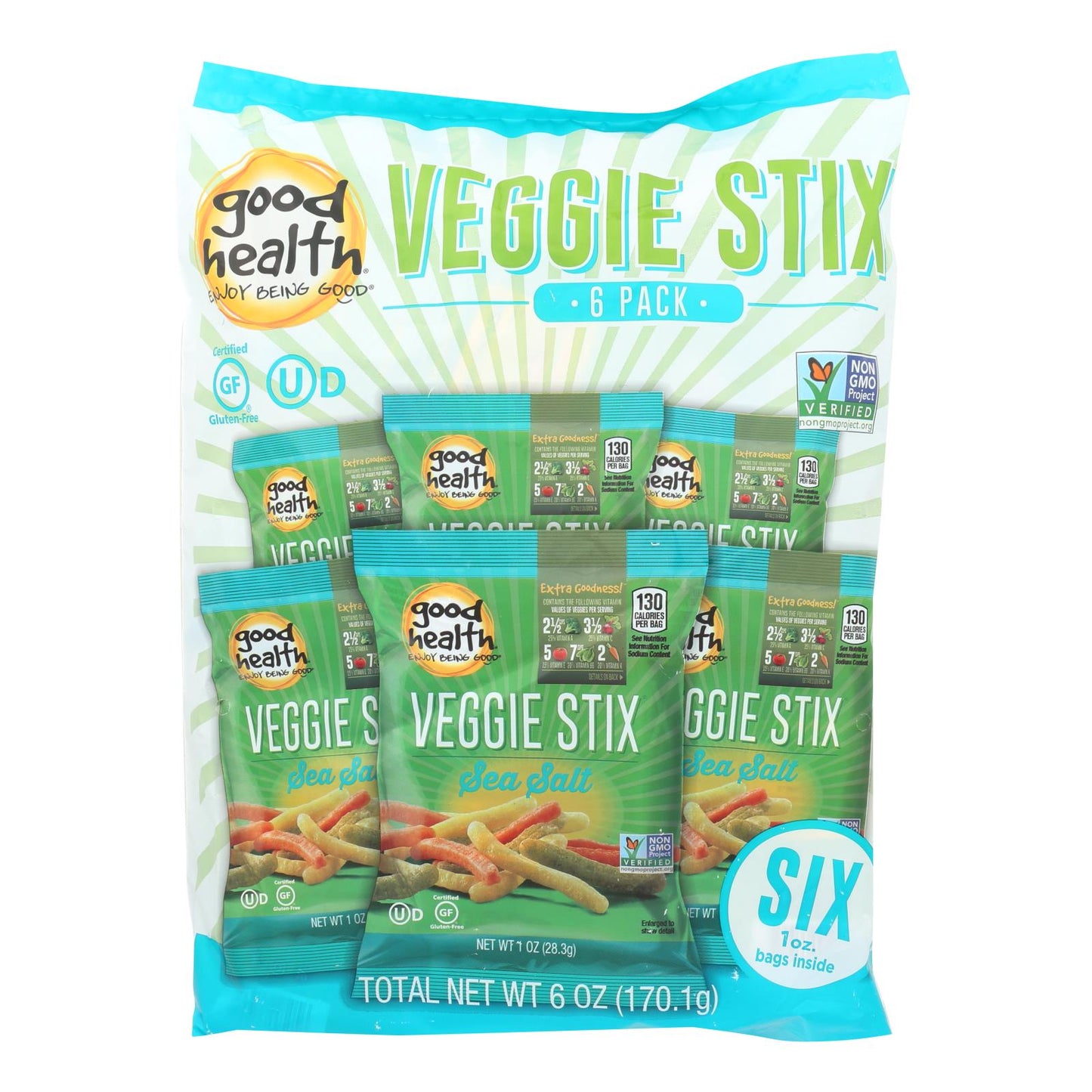 Good Health Veggie Straws - Sea Salt - Case Of 8 - 1 Oz.