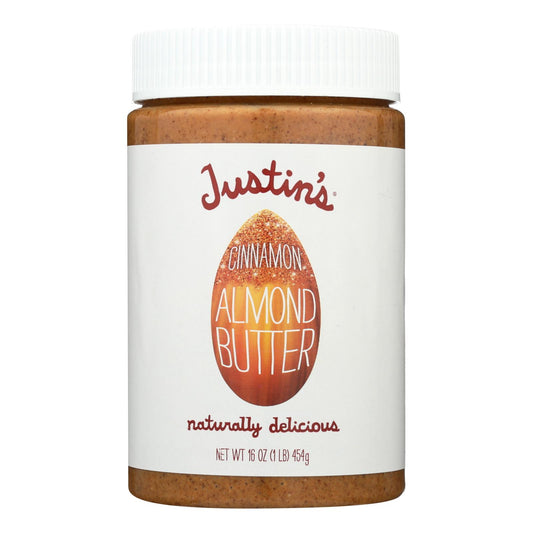 Justin's Nut Butter Almond Butter - Cinnamon - Case Of 6 - 16 Oz.