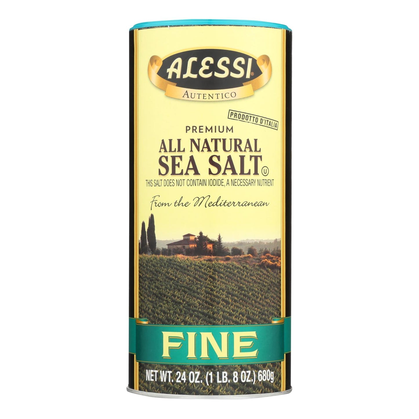 Alessi - Mediterranean Sea Salt - Fine - Case Of 6 - 24 Oz.