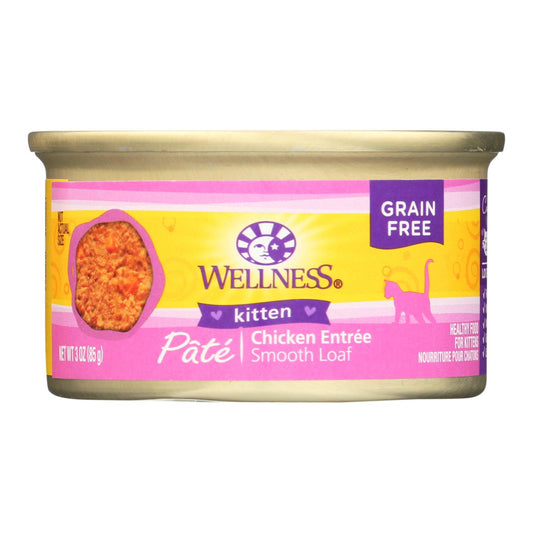 Wellness Pet Products Cat Food - Kitten Recipe - Case Of 24 - 3 Oz.