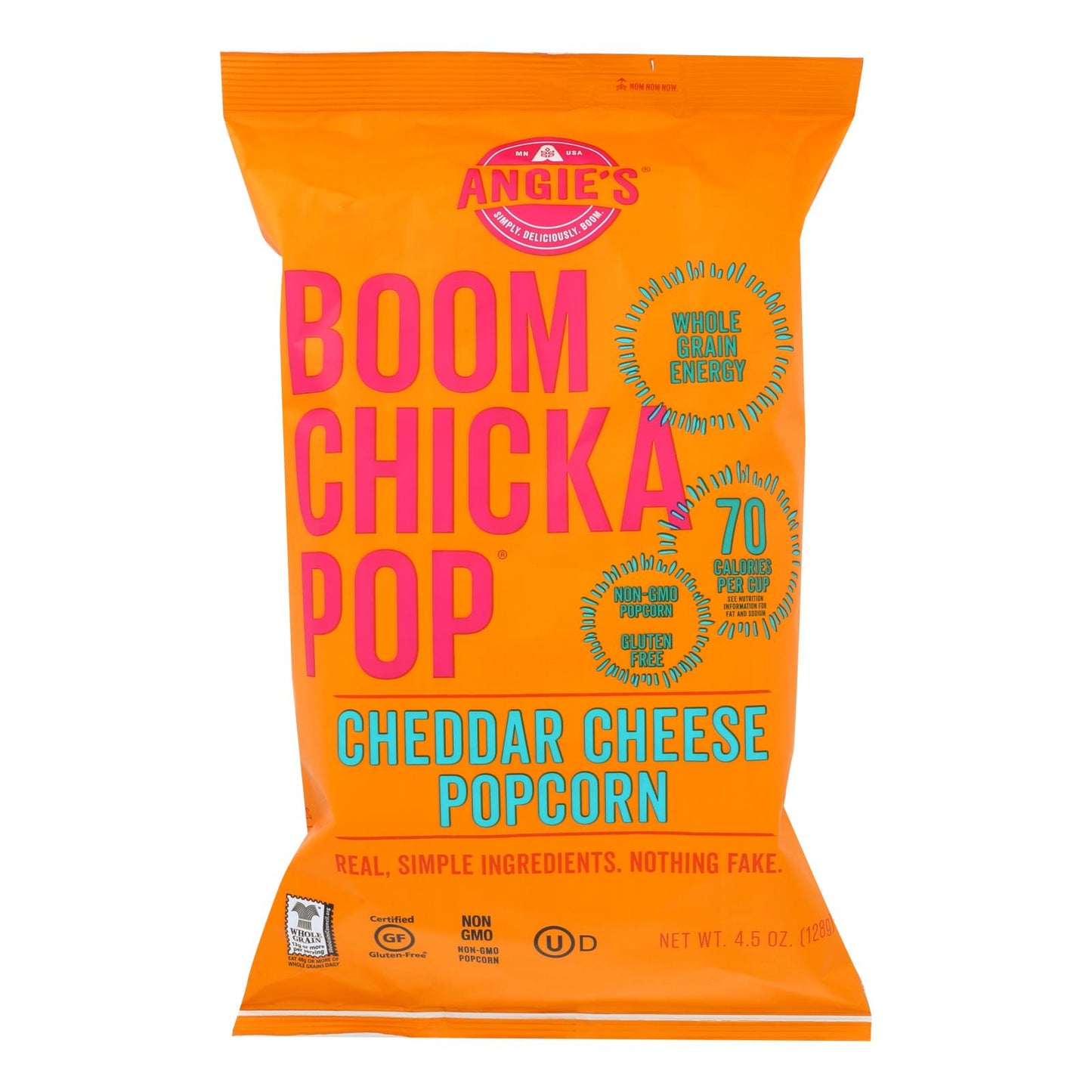 Angie's Kettle Corn Popcorn - Boom Chicka Pop - Cheddar - Case Of 12 - 4.5 Oz