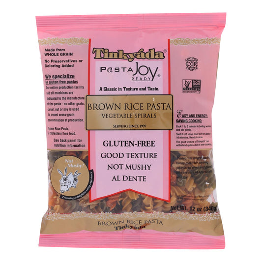 Tinkyada Brown Rice Pasta - Vegetable Spiral - Case Of 12 - 12 Oz