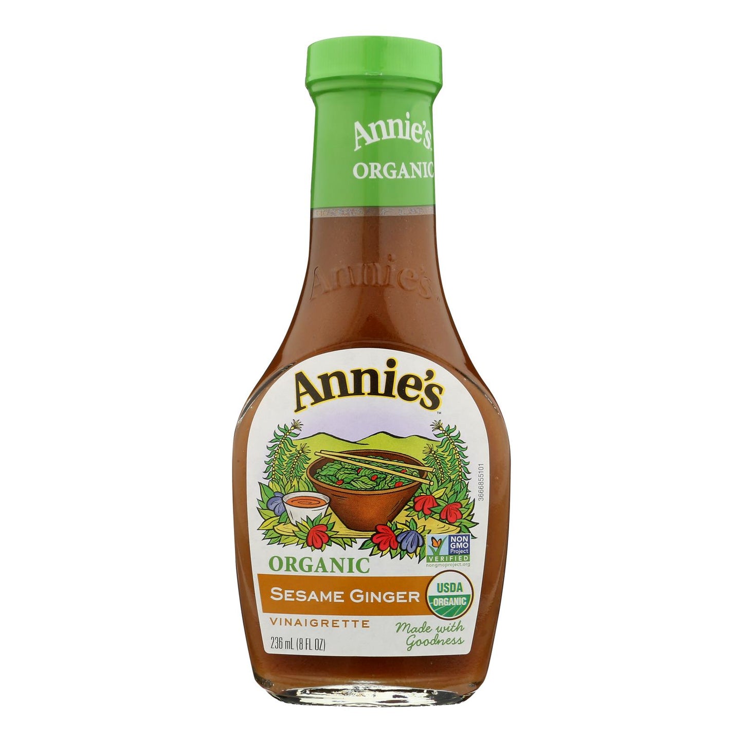 Annie's Naturals Vinaigrette Organic Sesame Ginger - Case Of 6 - 8 Fl Oz.