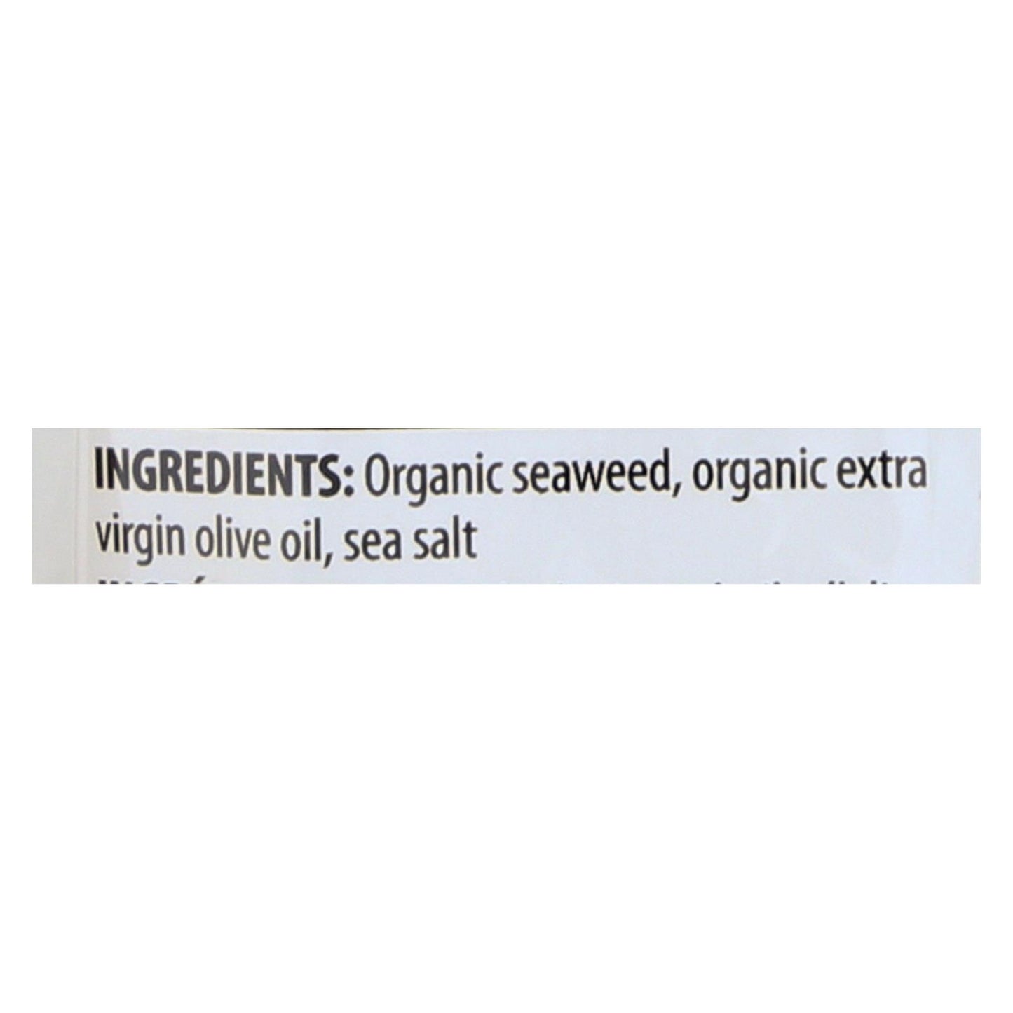 Seasnax Organic Classic Single - 5 Full Sheets - Case Of 12 - 0.36 Oz.