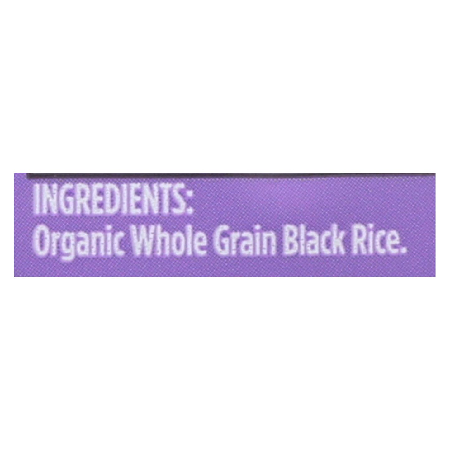 Lundberg Family Farms Organic Rice - Black Pearl - Case Of 6 - 1 Lb. | OnlyNaturals.us