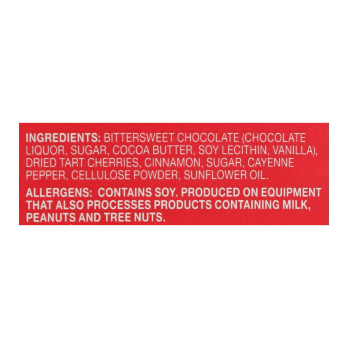 Endangered Species Natural Chocolate Bars - Dark Chocolate - 60 Percent Cocoa - Cinnamon Cayenne And Cherries - 3 Oz Bars - Case Of 12 | OnlyNaturals.us