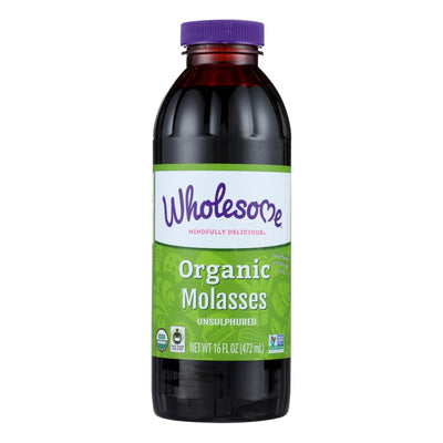 Wholesome Sweeteners Molasses - Organic - Blackstrap - Unsulphured - 16 Oz - Case Of 12 | OnlyNaturals.us