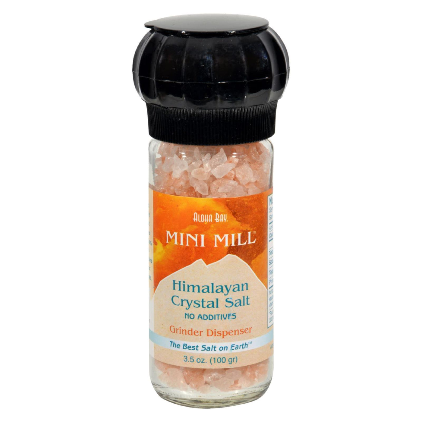 Himalayan Mini Mill Crystal Salt With Grinder - 3.5 Oz | OnlyNaturals.us
