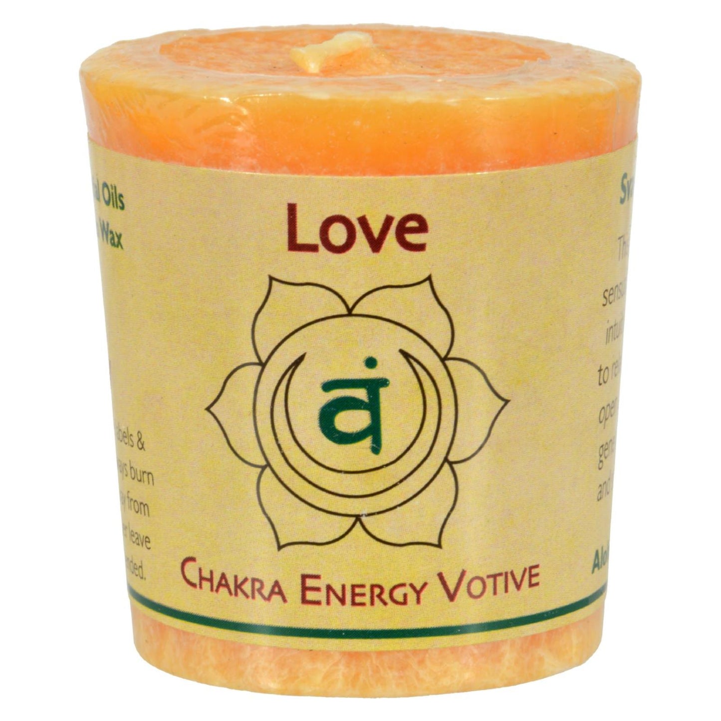 Aloha Bay - Chakra Votive Canlde - Love - Case Of 12 - 2 Oz | OnlyNaturals.us