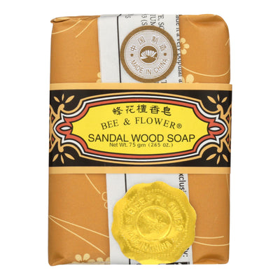 Bee And Flower Soap Sandalwood - 2.65 Oz - Case Of 12 | OnlyNaturals.us