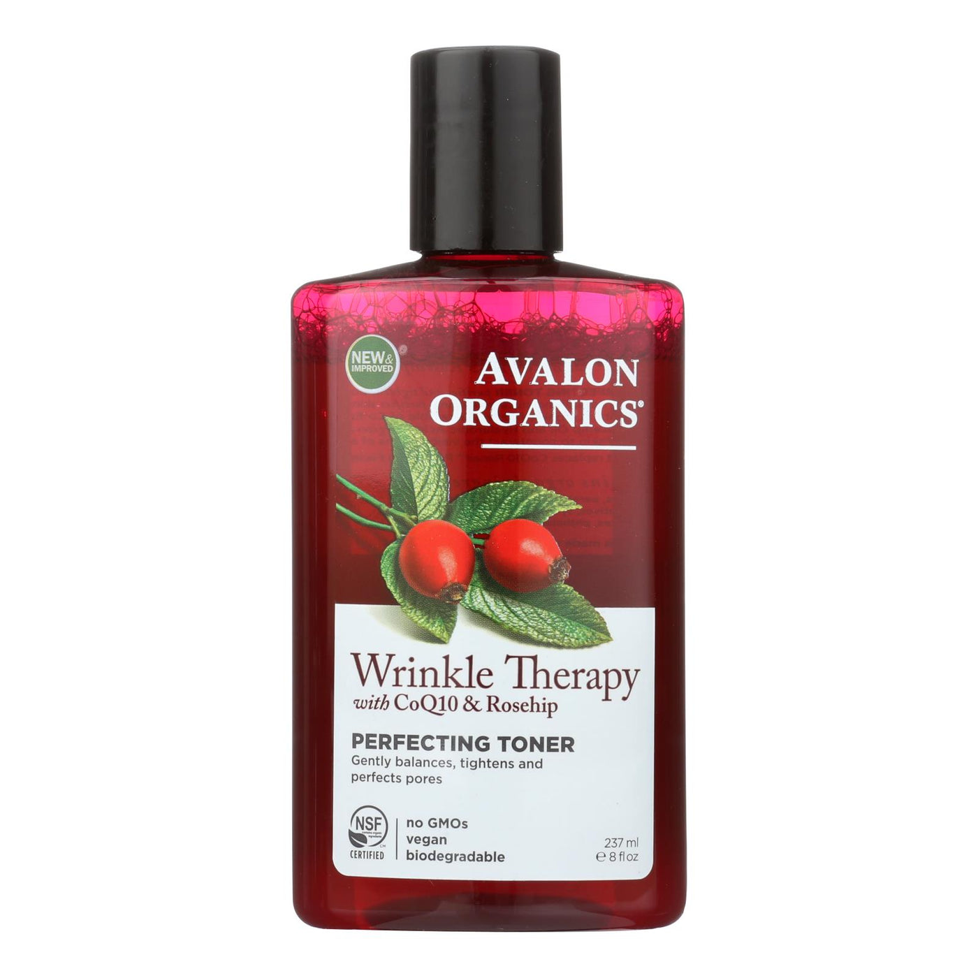 Avalon Organics Wrinkle Therapy With Coq10 And Rosehip Perfecting Toner - 8 Fl Oz | OnlyNaturals.us