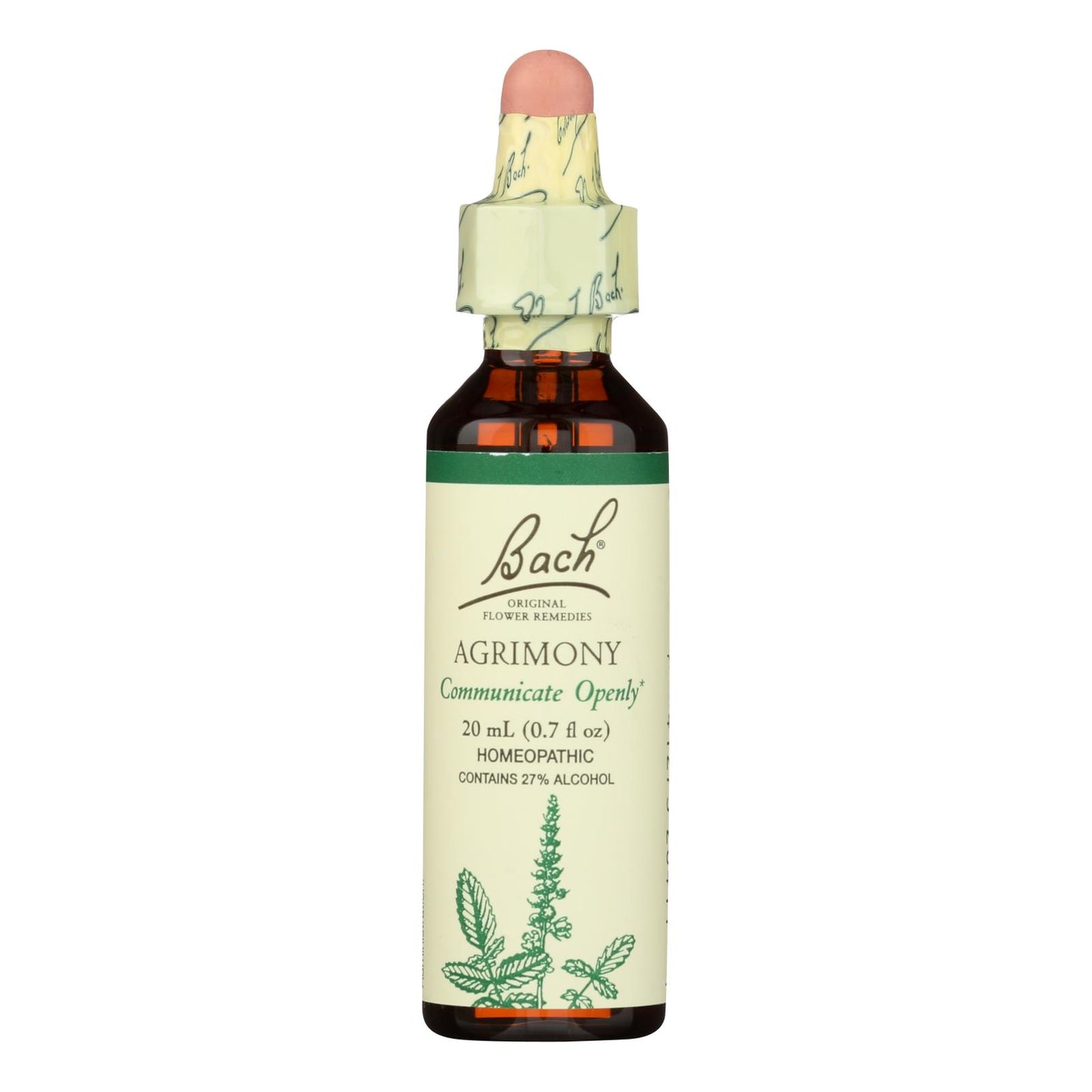 Bach Flower Remedies Essence Agrimony - 0.7 Fl Oz | OnlyNaturals.us