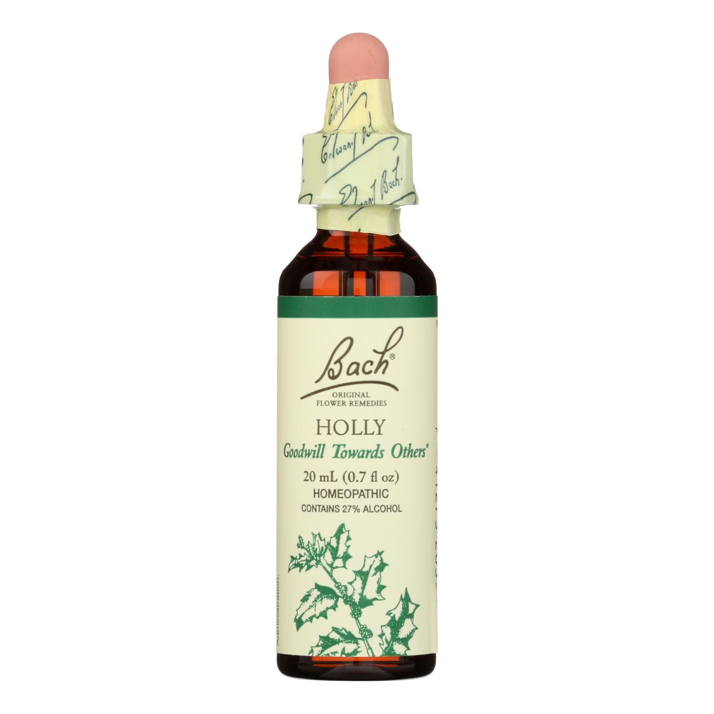 Bach Flower Remedies Essence Holly - 0.7 Fl Oz | OnlyNaturals.us