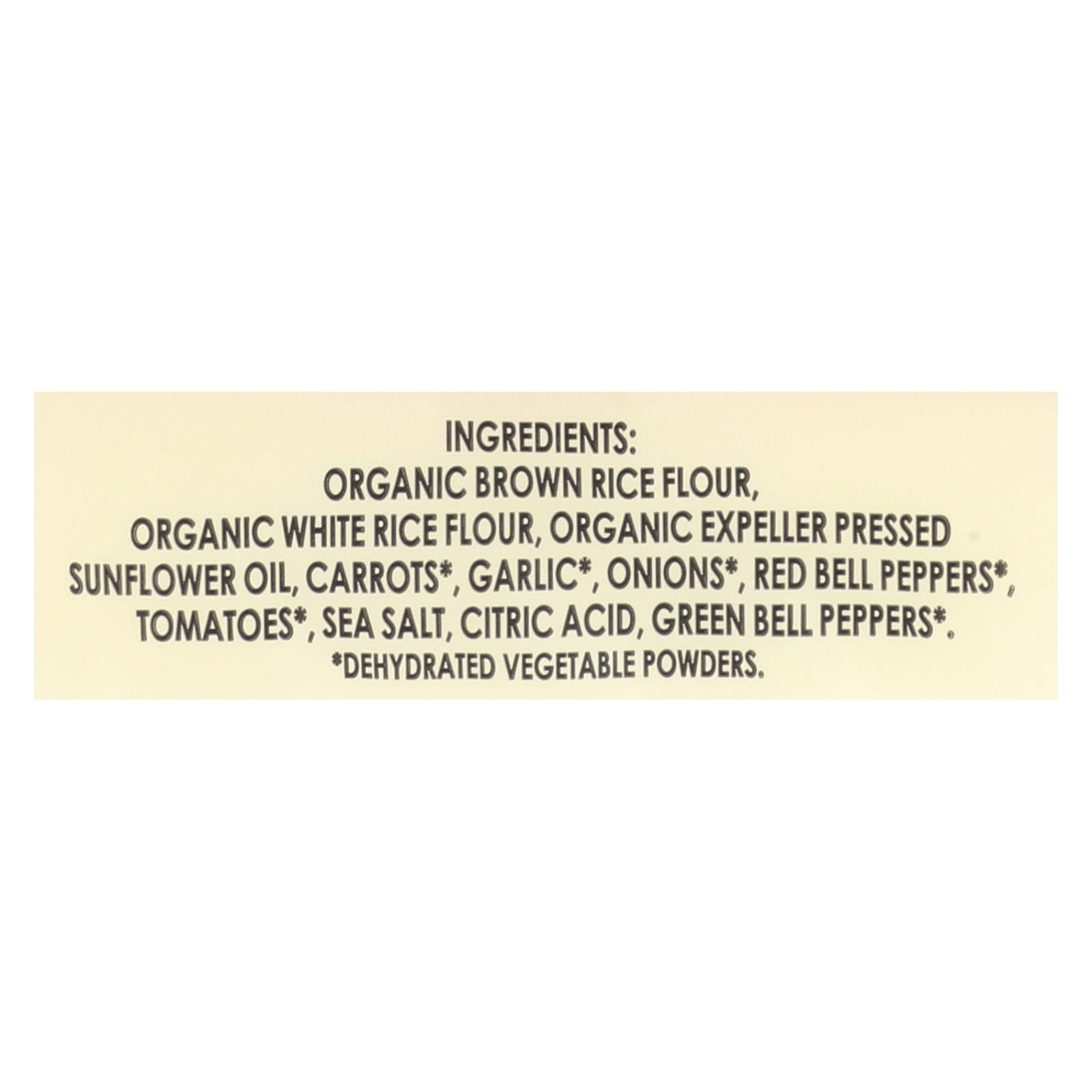 Edward And Sons Organic Vegetable Brown Rice Snaps - Case Of 12 - 3.5 Oz. | OnlyNaturals.us