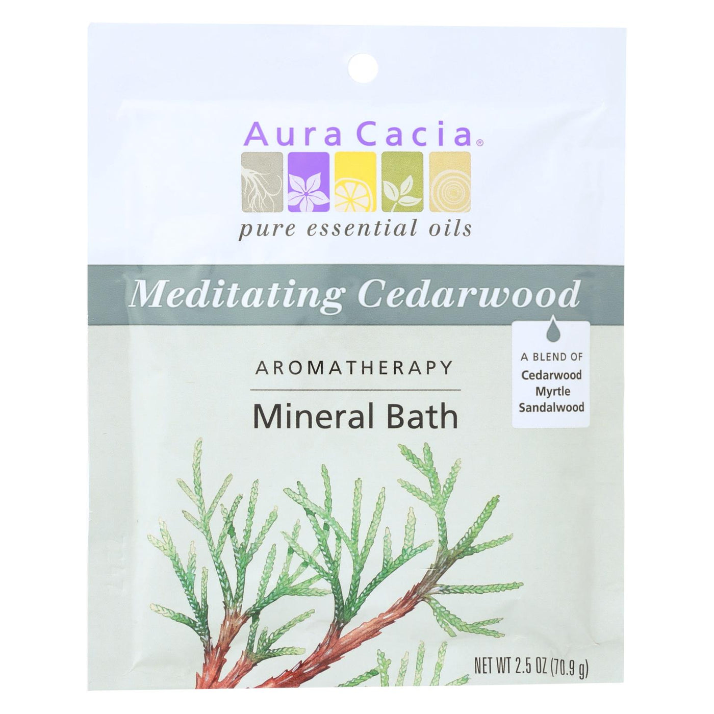 Aura Cacia - Aromatherapy Mineral Bath Meditation - 2.5 Oz - Case Of 6 - OnlyNaturals