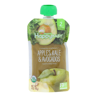 Happy Baby Happy Baby Clearly Crafted - Apples Kale And Avocados - Case Of 16 - 4 Oz. | OnlyNaturals.us
