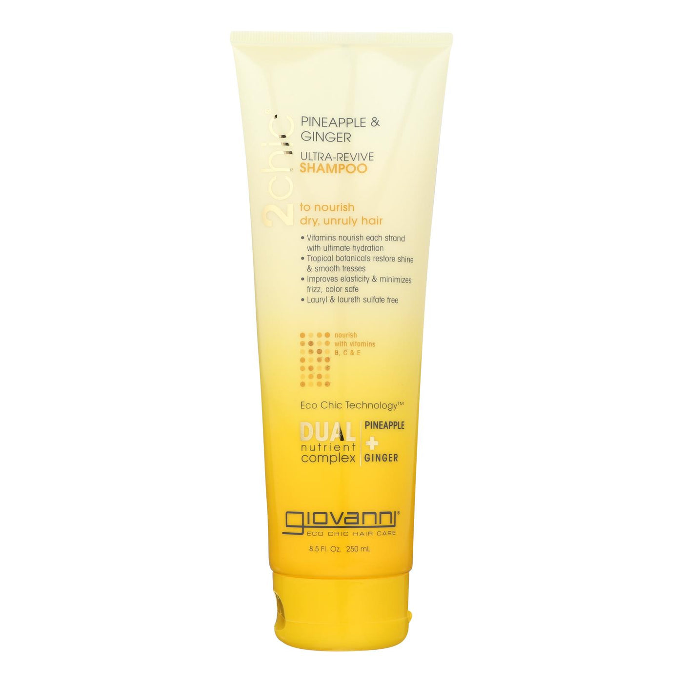 Giovanni Hair Care Products Shampoo - Pineapple And Ginger - Case Of 1 - 8.5 Oz. | OnlyNaturals.us