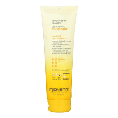 Giovanni Hair Care Products Conditioner - Pineapple And Ginger - Case Of 1 - 8.5 Oz. | OnlyNaturals.us