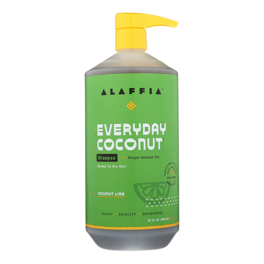 Alaffia - Everyday Shampoo - Coconut Lime - 32 Fl Oz. | OnlyNaturals.us