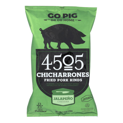 4505 - Pork Rinds - Chicharones - Jalapeno Cheddar - Case Of 12 - 2.5 Oz - OnlyNaturals