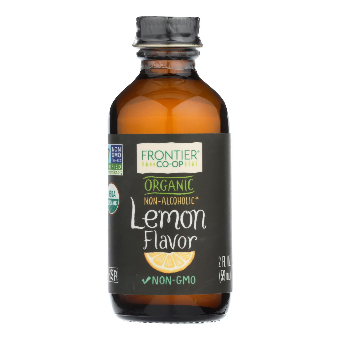 Frontier Herb Lemon Flavor - Organic - 2 Oz | OnlyNaturals.us