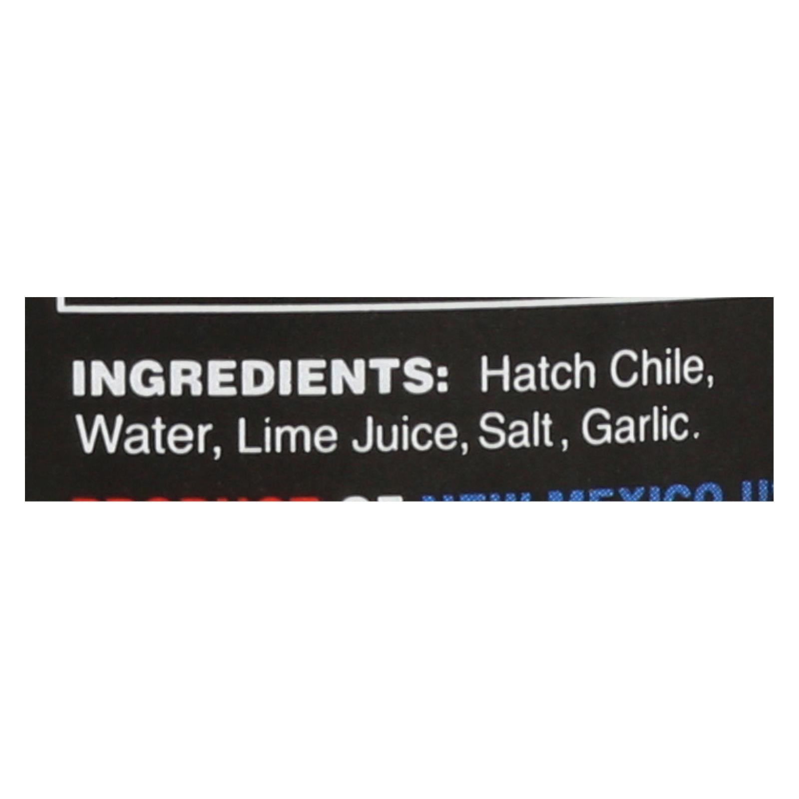 Zia Green Chile Company - Hatch Green Chile - Hot  - Case Of 6 - 16 Oz. - OnlyNaturals