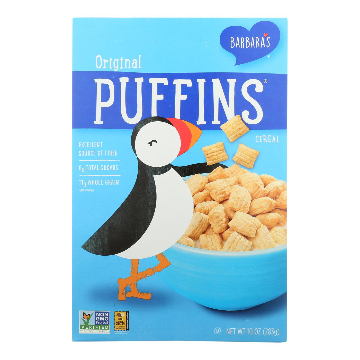 Barbara's Bakery - Puffins Cereal - Original - Case Of 12 - 10 Oz. | OnlyNaturals.us