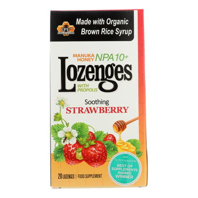 Pacific Resources International Manuka Honey Lozenges, Soothing Strawberry  - 1 Each - 20 Ct | OnlyNaturals.us