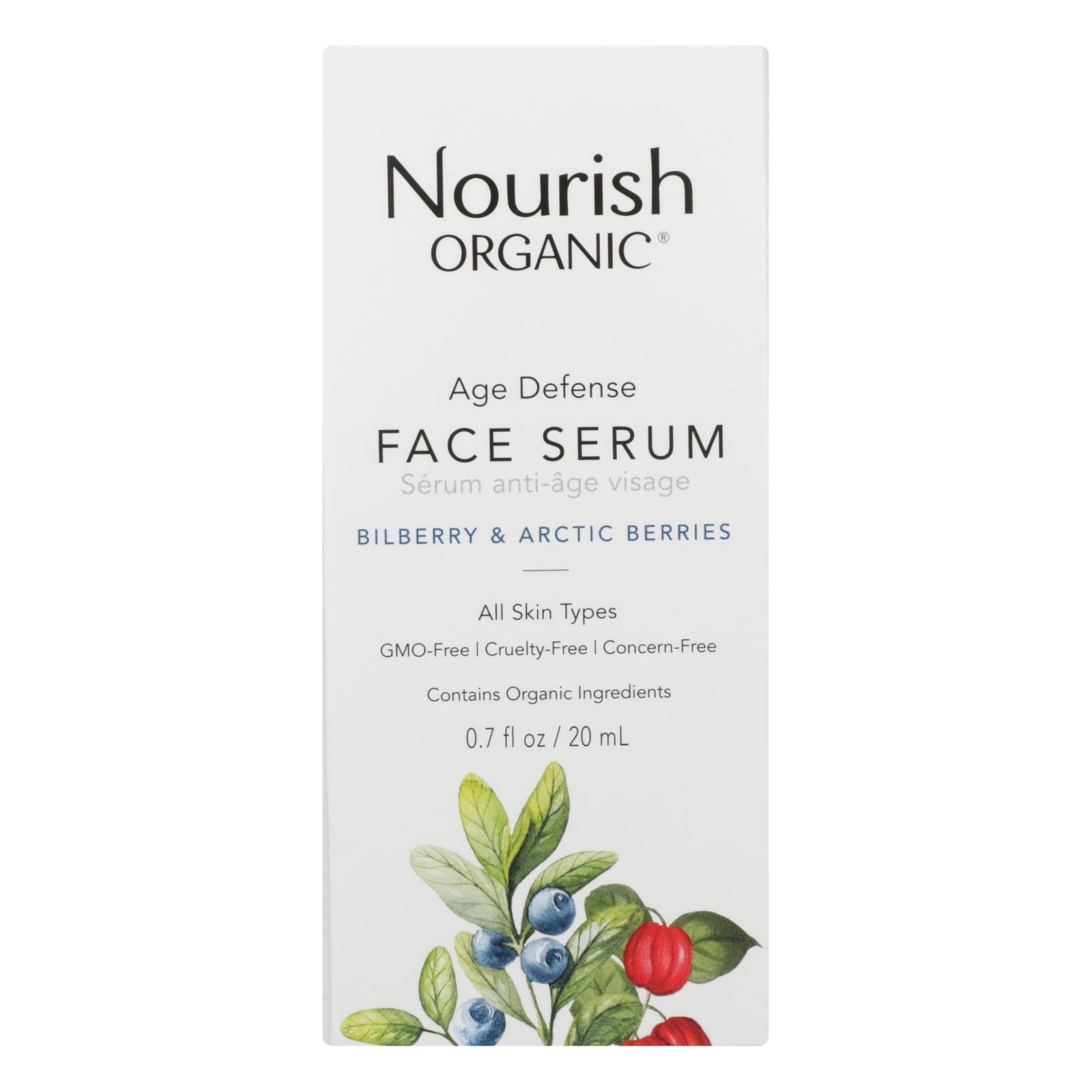 Nourish - Face Serum Age Defense - 1 Each - 0.7 Fz | OnlyNaturals.us