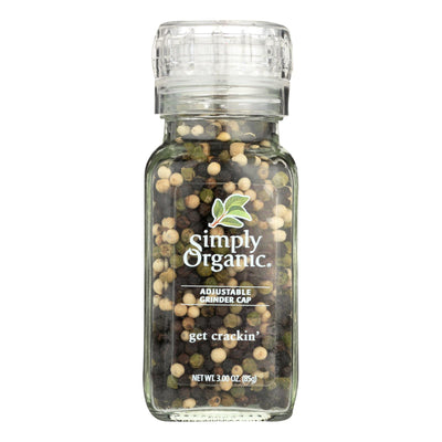 Simply Organic Get Crackin Peppercorn Mix - Organic - Grinder - 3 Oz | OnlyNaturals.us