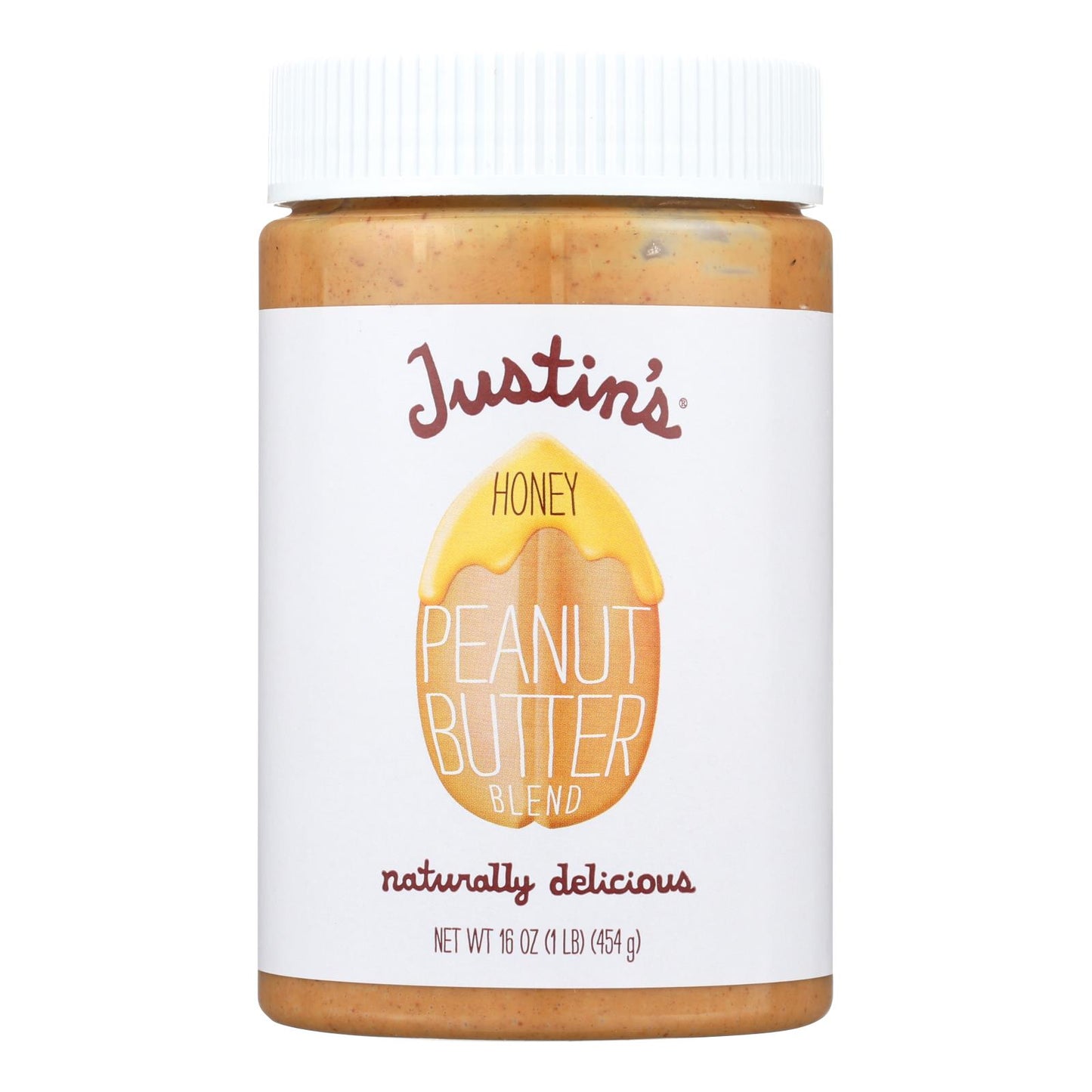 Justin's Nut Butter Peanut Butter - Honey - Case Of 12 - 16 Oz. | OnlyNaturals.us