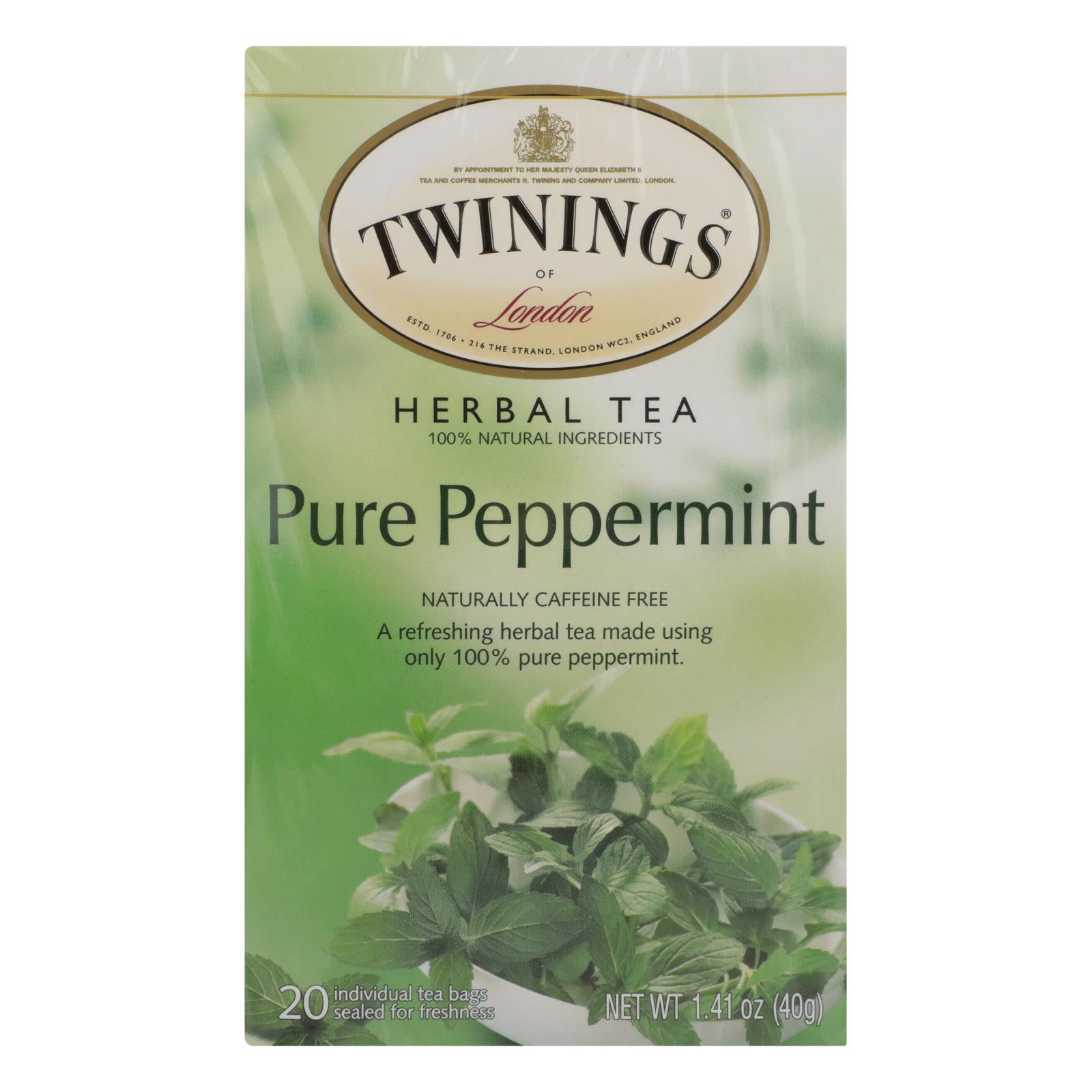 Twinings Tea Jacksons Of Piccadilly Tea - Pure Peppermint - Case Of 6 - 20 Bags | OnlyNaturals.us