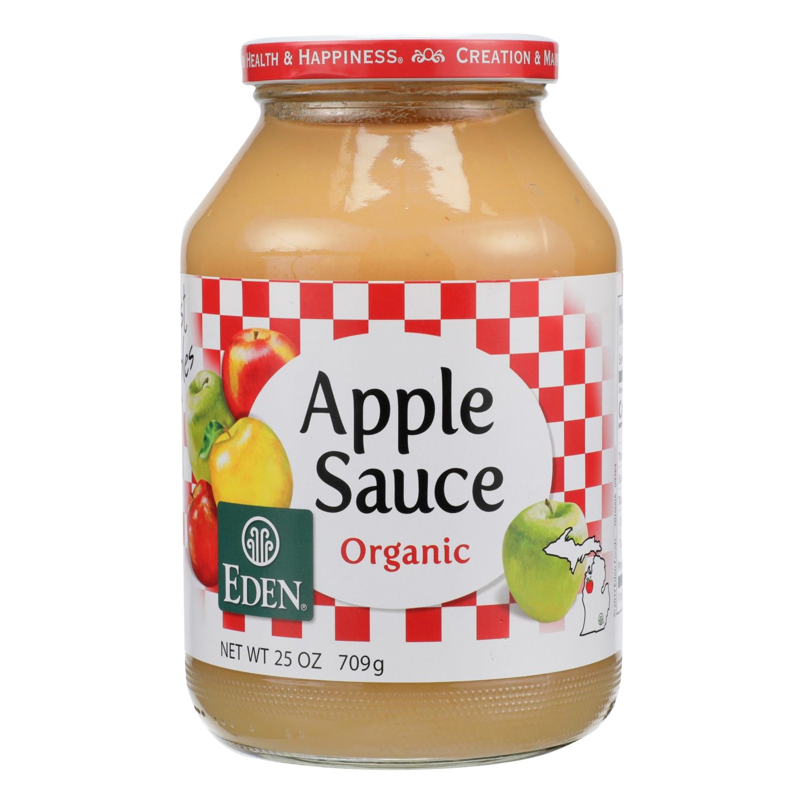 Eden Foods 100% Organic Applesauce - Case Of 12 - 25 Oz | OnlyNaturals.us