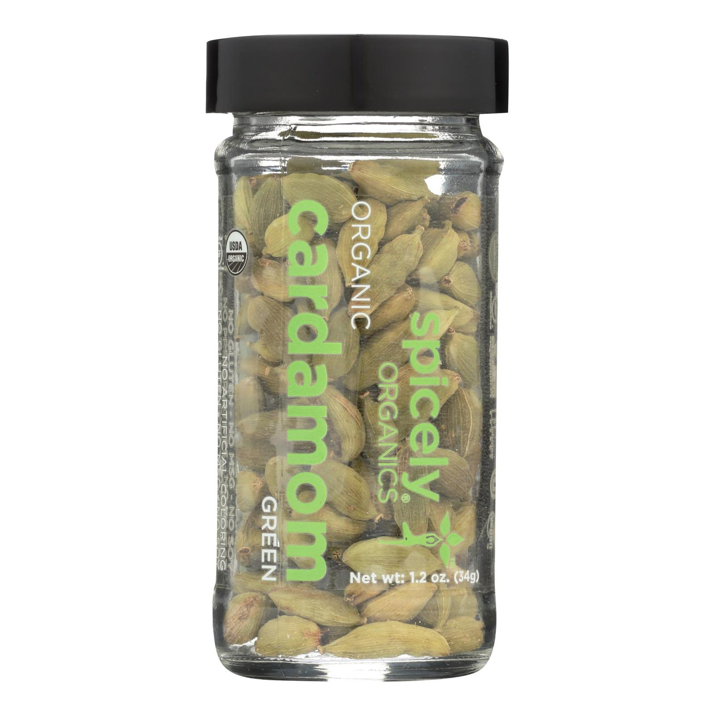 Spicely Organics - Organic Cardamom - Pods Green - Case Of 3 - 1.2 Oz. | OnlyNaturals.us