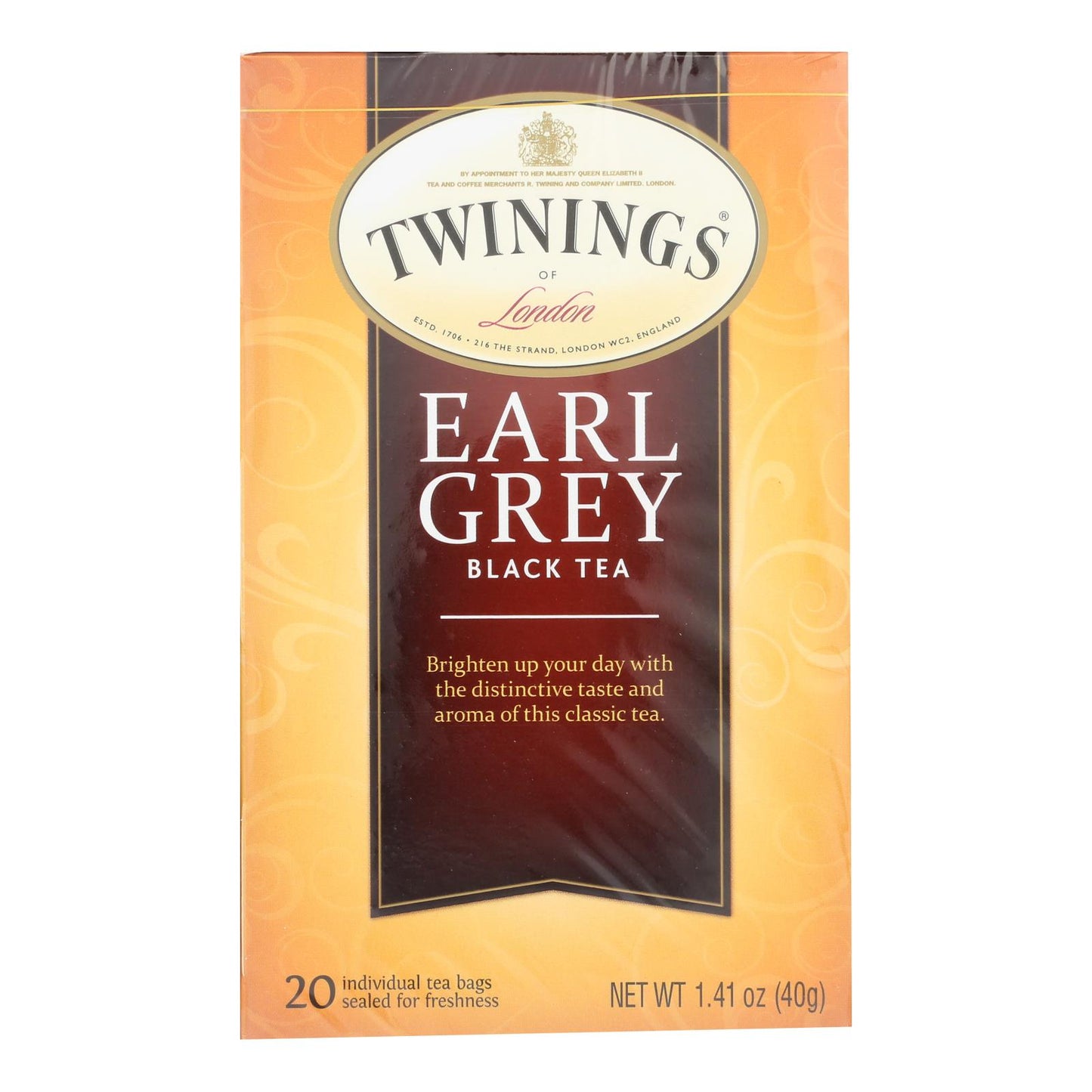 Twinings Tea Earl Grey Tea - Black Tea - Case Of 6 - 20 Bags | OnlyNaturals.us