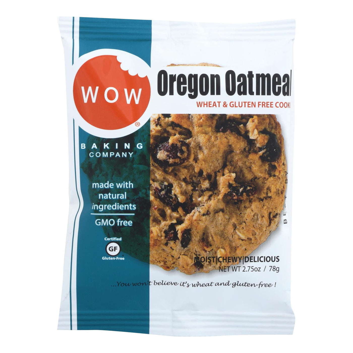 Wow Baking Cookie - Oregon Oatmeal - Case Of 12 - 2.75 Oz. | OnlyNaturals.us