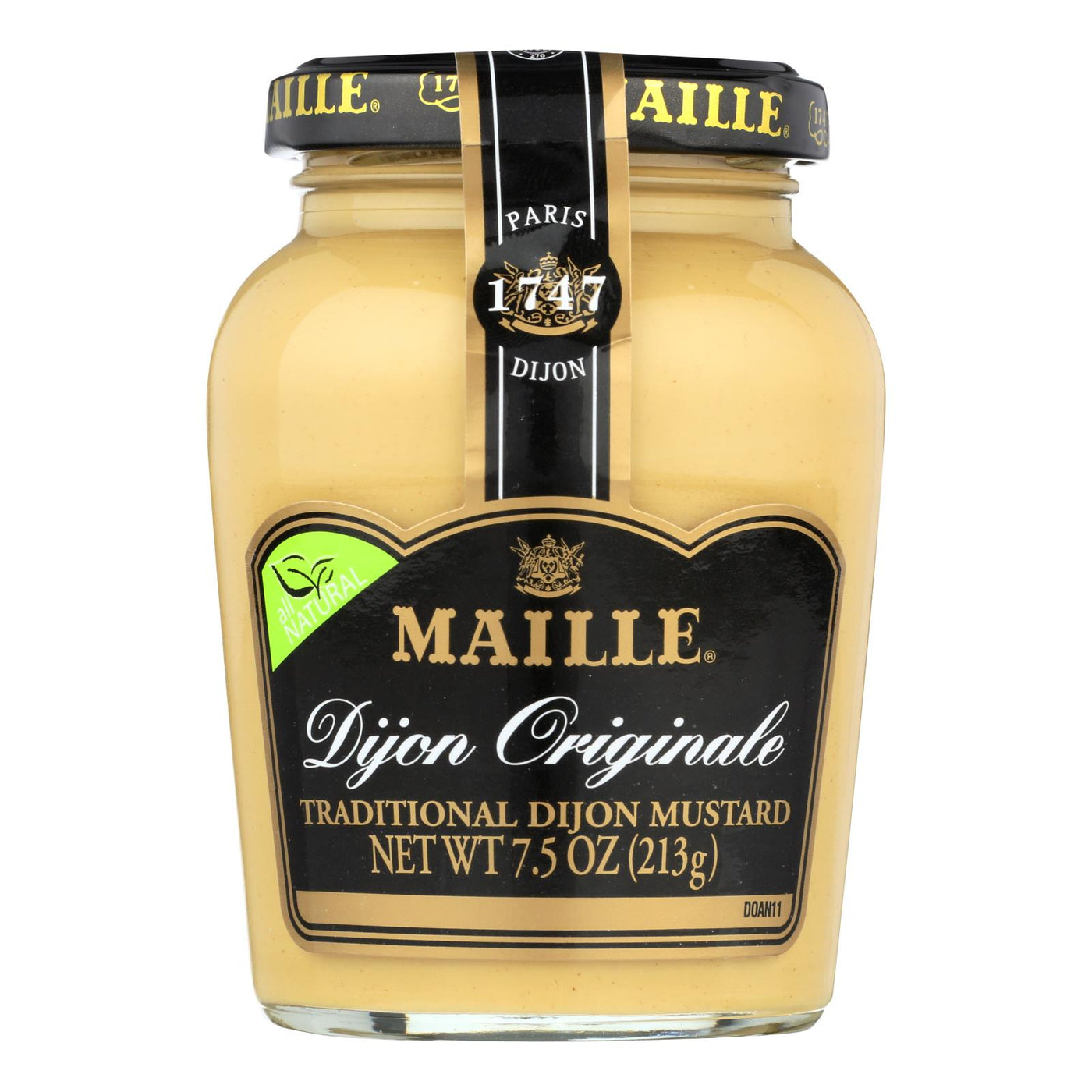 Maille Mustard - Dijon - Origale - Natural - Traditional - 7.5 Oz - Case Of 6 | OnlyNaturals.us