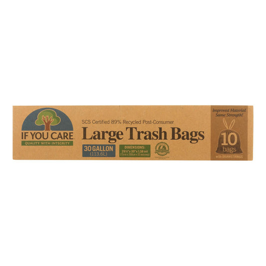 If You Care Trash Bags - Recycled - Case Of 12 - 10 Count | OnlyNaturals.us