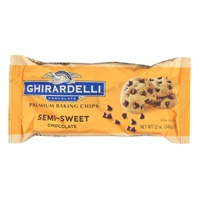 Ghirardelli Baking Chips - Semi Sweet Chocolate - Case Of 12 - 12 Oz. | OnlyNaturals.us