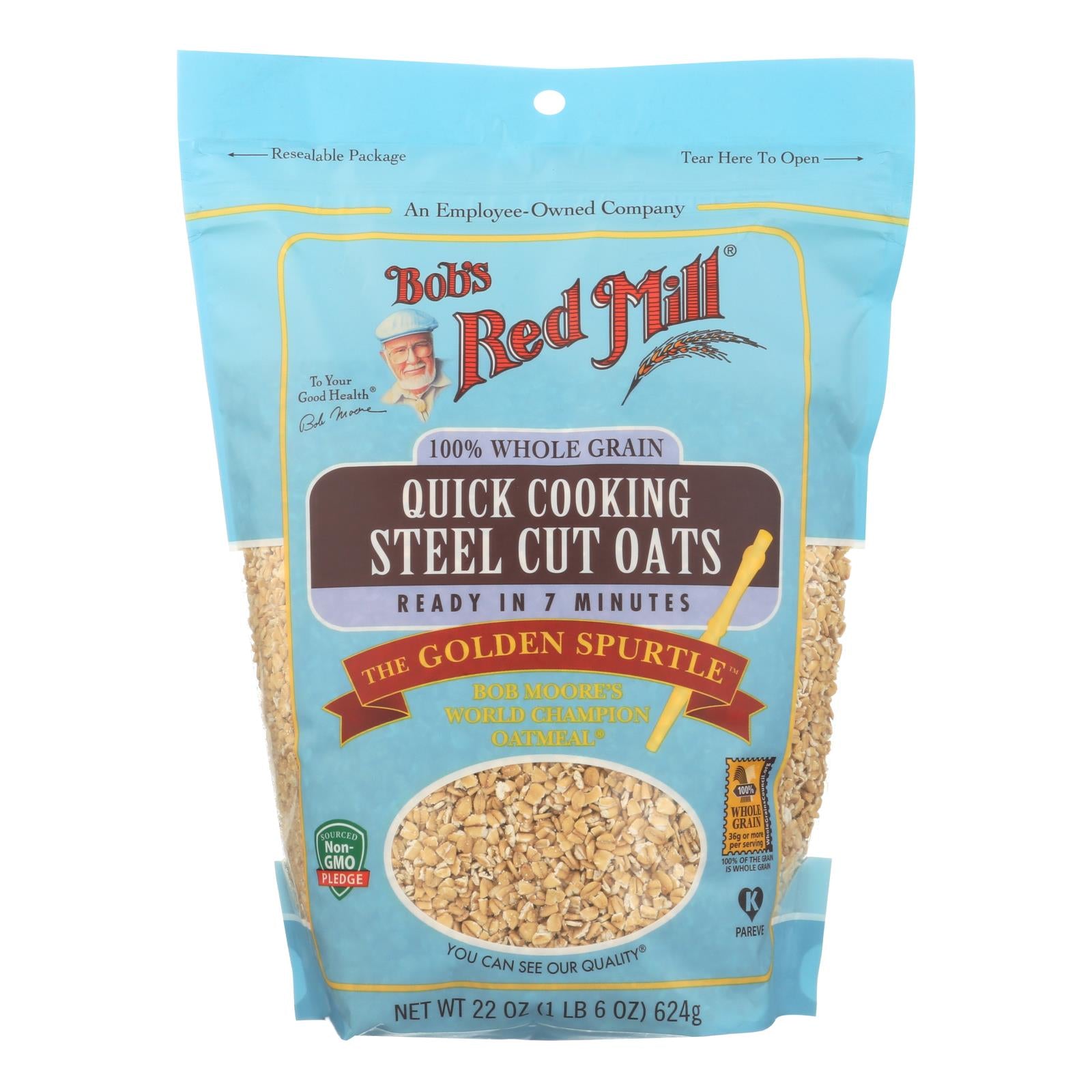 Bob's Red Mill - Quick Cooking Steel Cut Oats - Case Of 4-22 Oz | OnlyNaturals.us