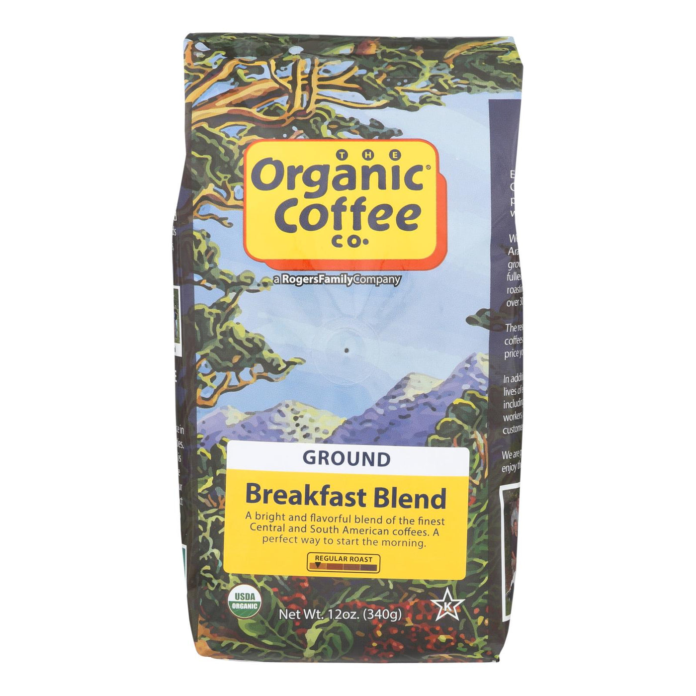 Organic Coffee Company Ground Coffee - Breakfast Blend - Case Of 6 - 12 Oz. | OnlyNaturals.us