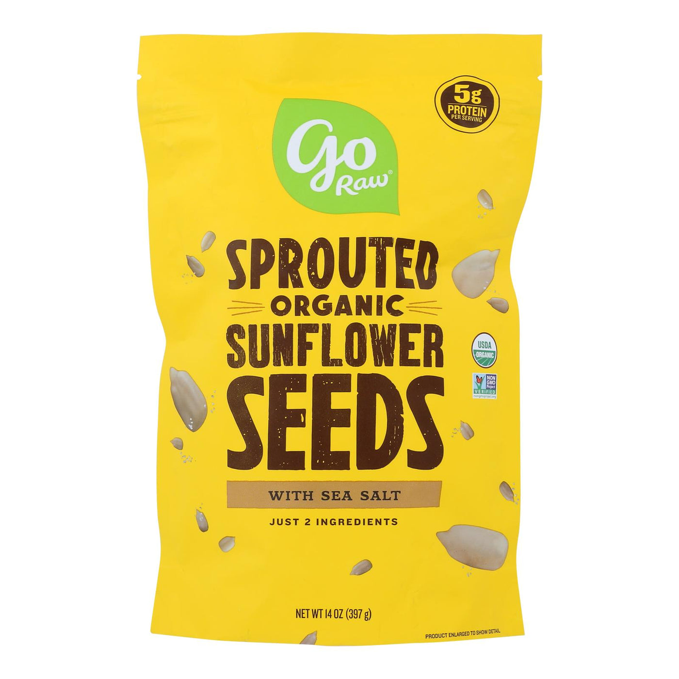 Go Raw Sprouted Seeds, Sunflower With Celtic Sea Salt  - Case Of 6 - 14 Oz | OnlyNaturals.us