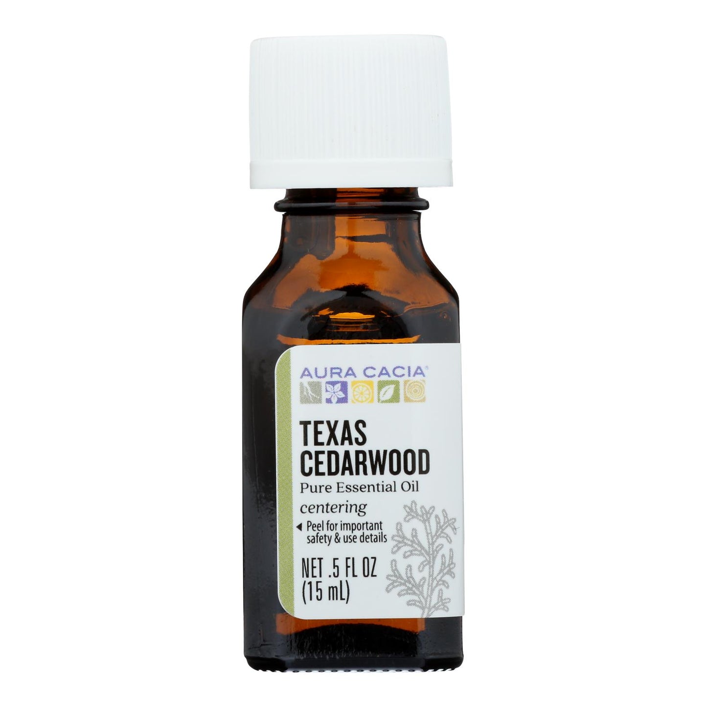 Aura Cacia - Essential Oil - Cedarwood Texas - .5 Oz | OnlyNaturals.us