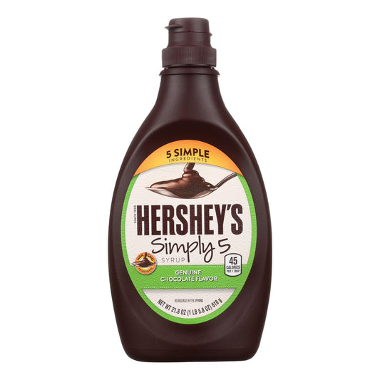 Hershey Chocolate Syrup - Simply 5 - Case Of 12 - 21.8 Oz | OnlyNaturals.us