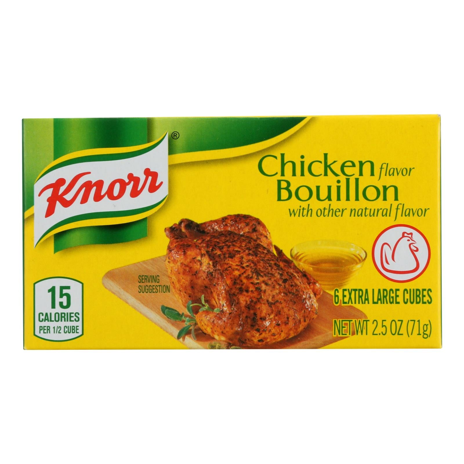 Knorr Bouillon Cubes - Chicken - Extra Large - 2.5 Oz - Case Of 24 | OnlyNaturals.us